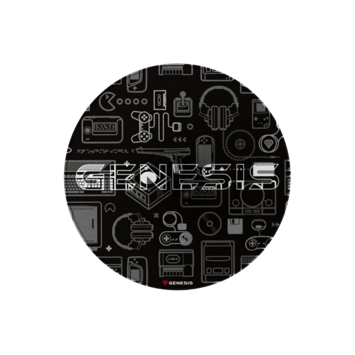 Gaming Mat Genesis Tellur 300 – Gear Ø 100 cm Multicolour Polyester Circular