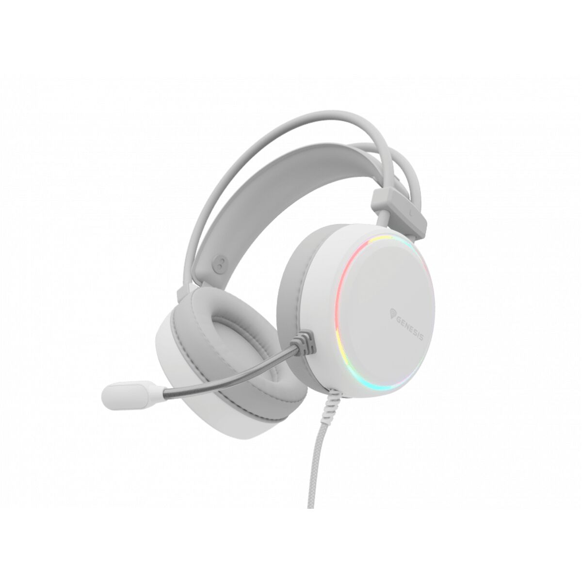Headphones with Microphone Genesis NEON 613 White Headphones with Microphone Genesis NEON 613 White