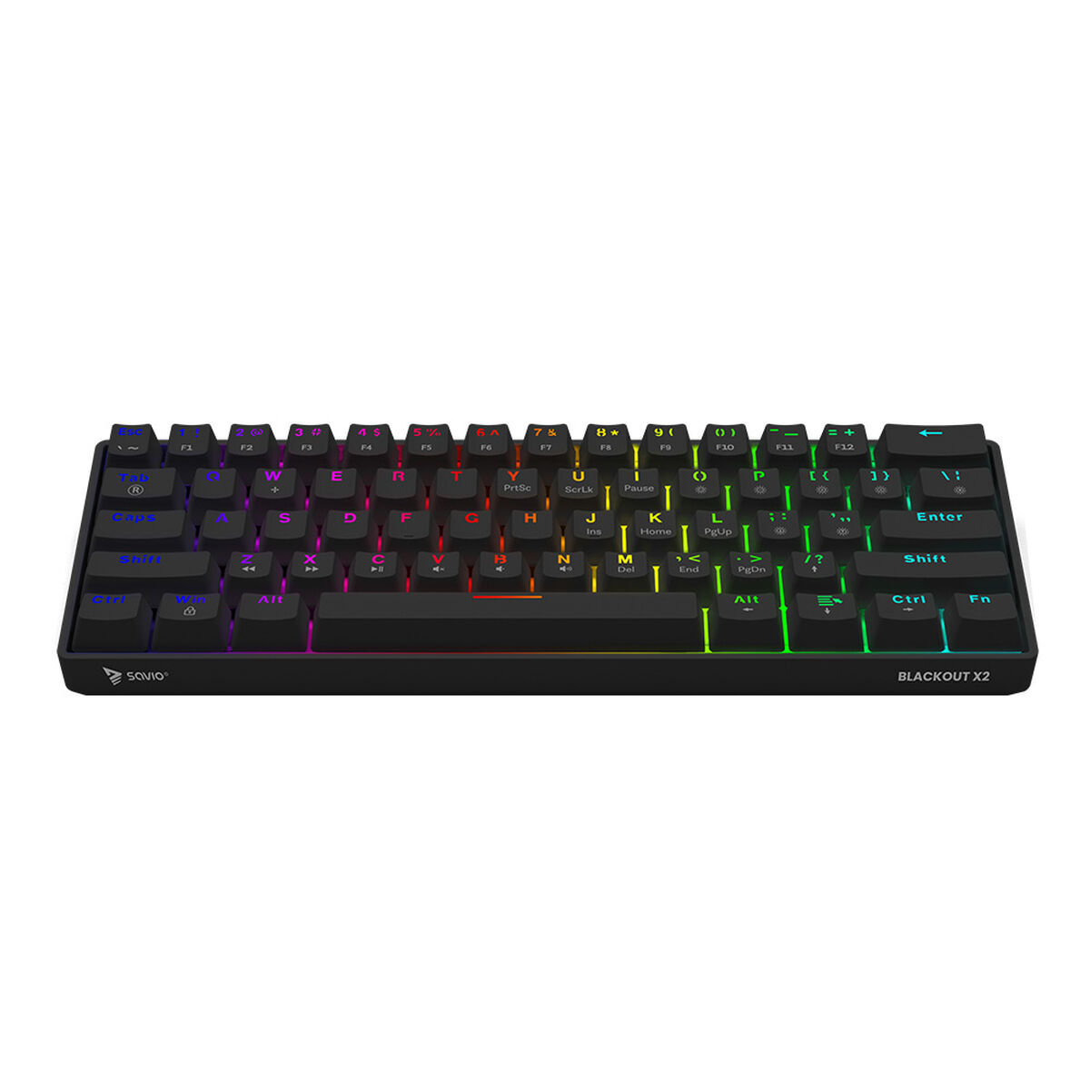 Keyboard Savio BLACKOUT X2 RED Black Qwerty US