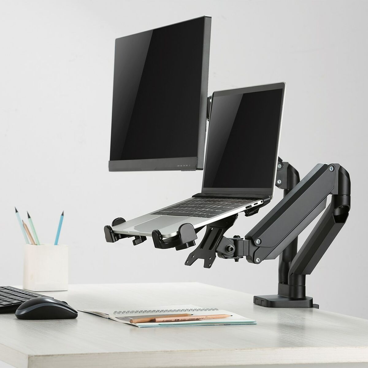 Desk MacLean MC-836 11″-17″ Black 59 x 32 x 36 cm