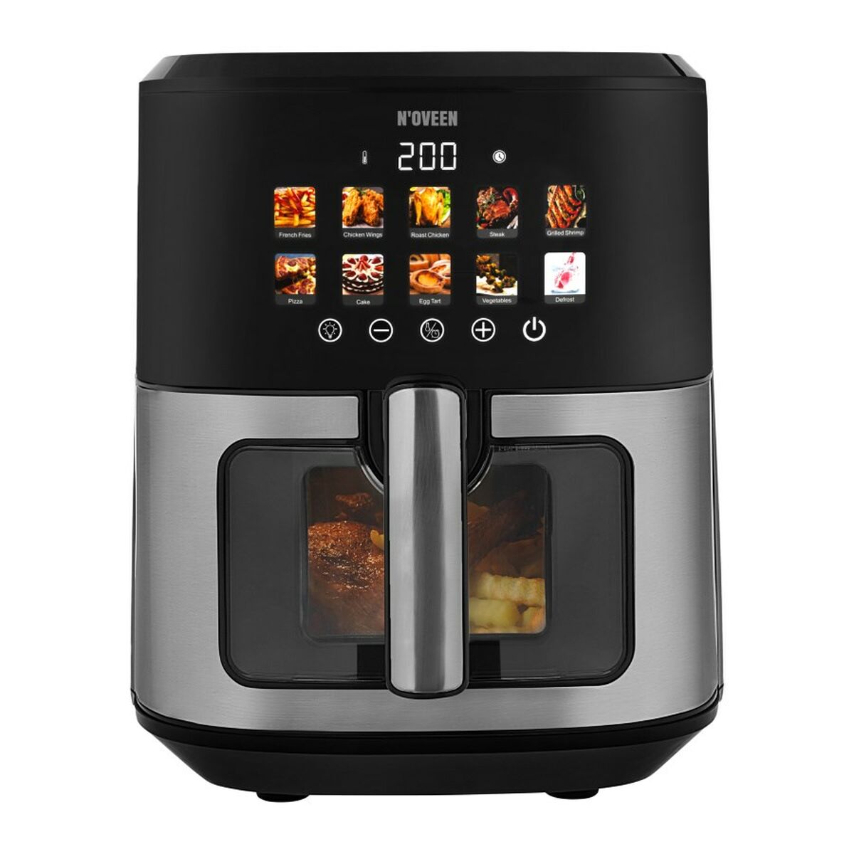 Air Fryer N’oveen AF770 Black Silver 1700 W 6,5 L