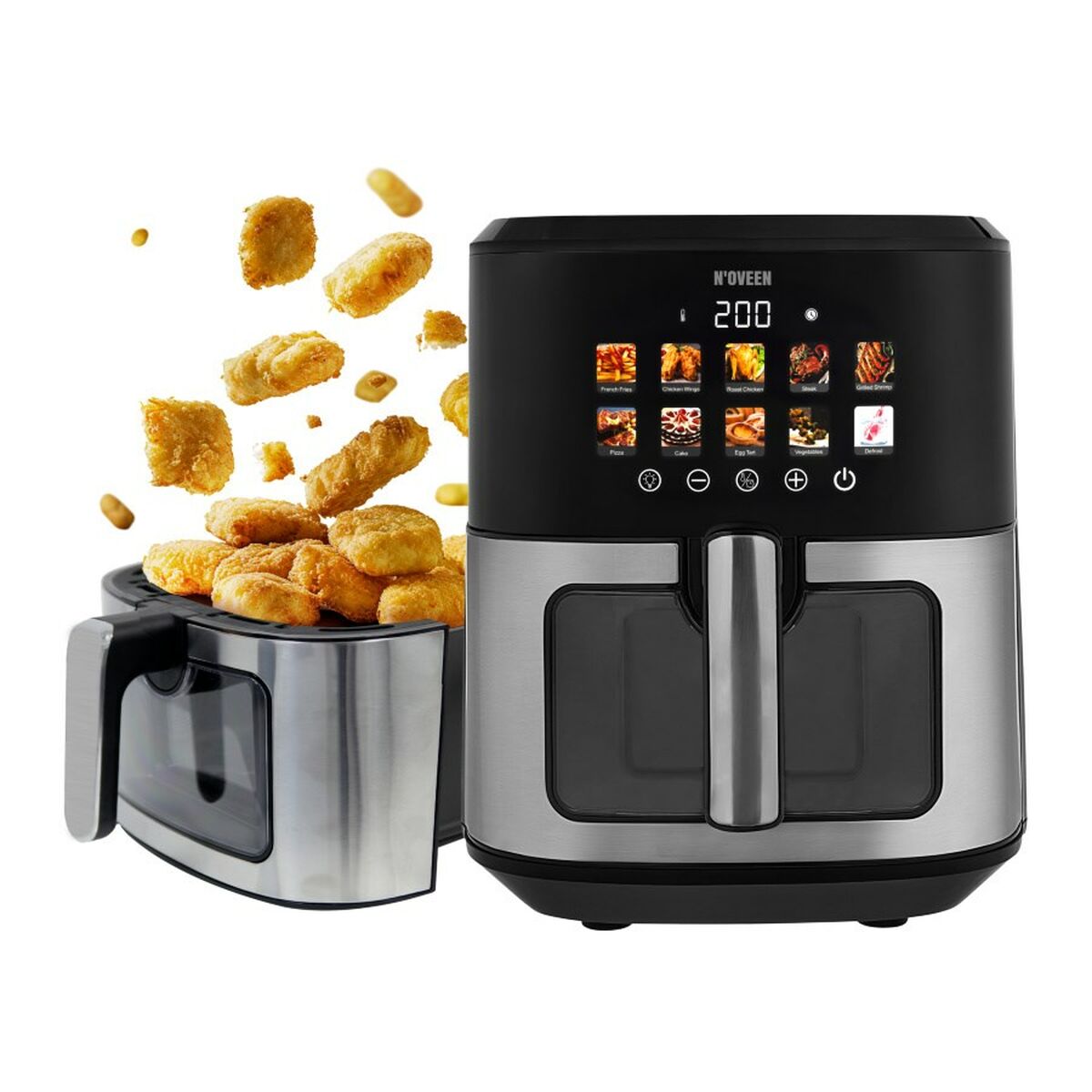 Air Fryer N’oveen AF770 Black Silver 1700 W 6,5 L