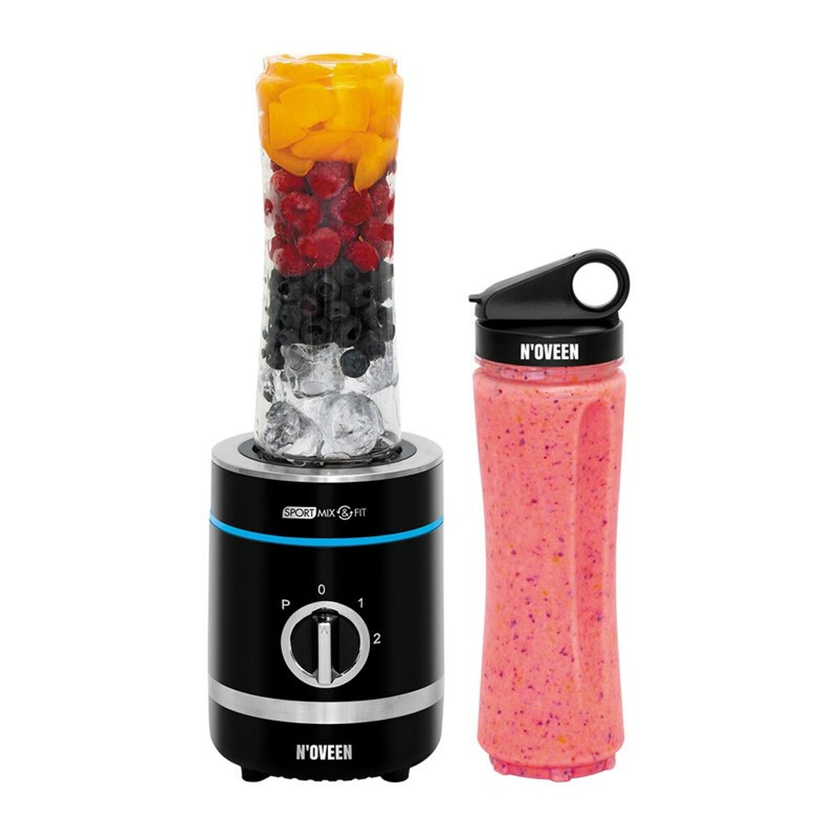 Cup Blender N’oveen SB1000 Black 300 W 600 ml