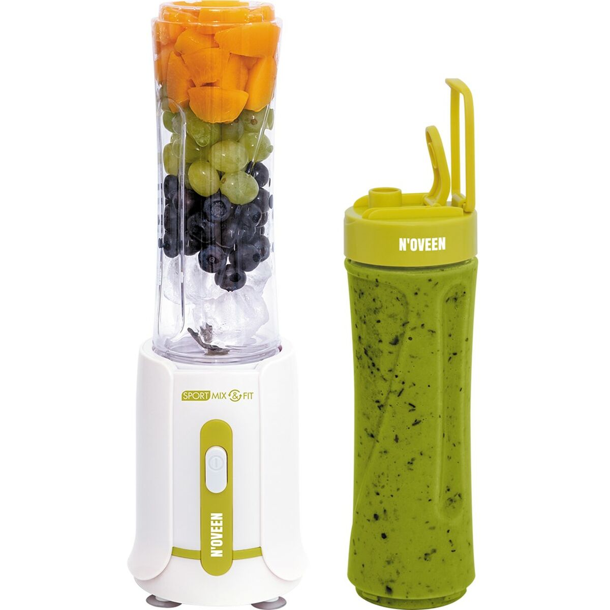 Cup Blender N’oveen SB210 White 300 W 600 ml