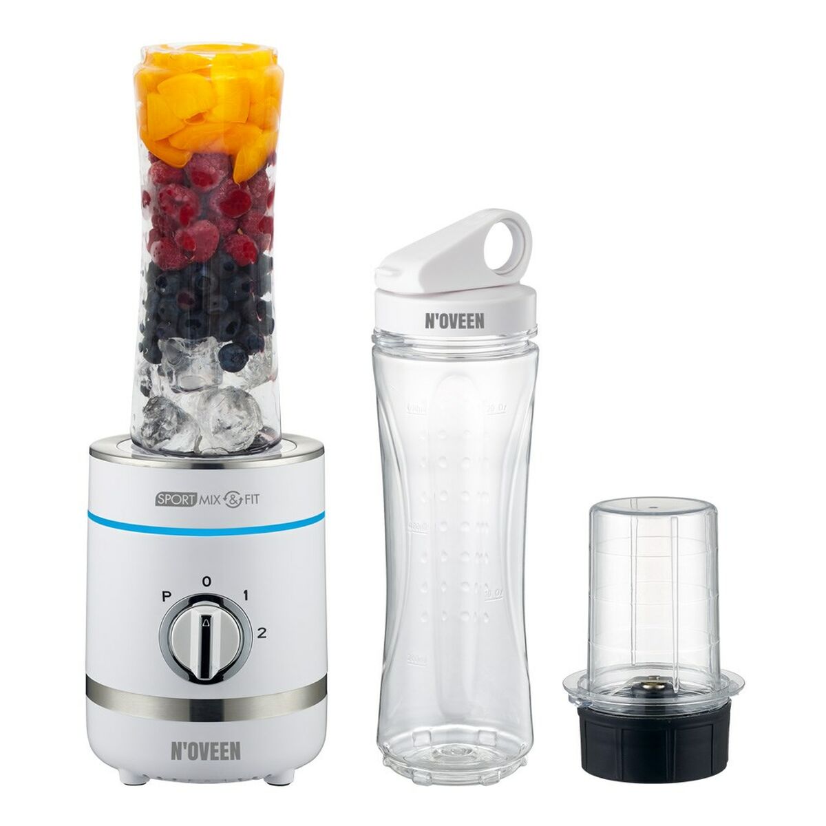 Cup Blender N’oveen SB1100 White 300 W 600 ml