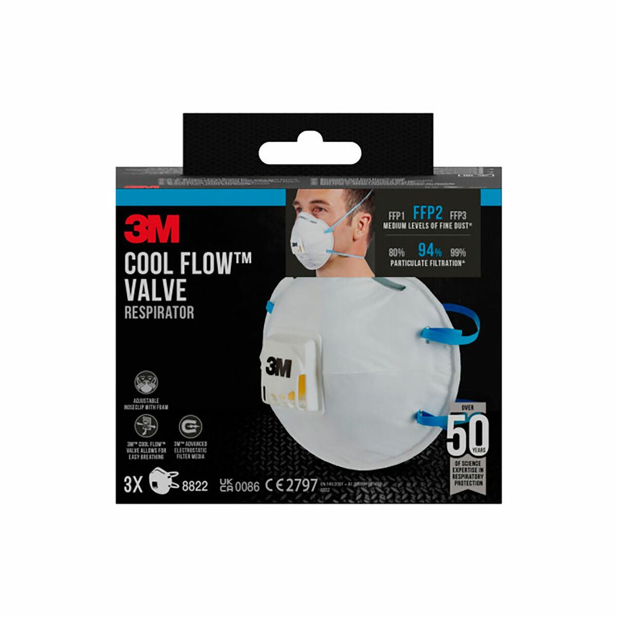 Mask 3M FFP2 3 Pieces