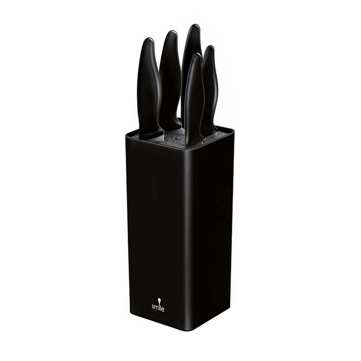 Set of Kitchen Knives and Stand Smile