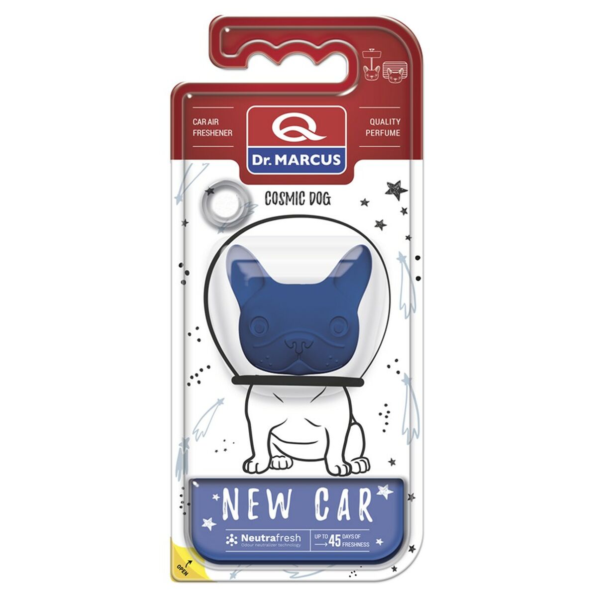 Car Air Freshener Dr Marcus COSMIC DOG NEW CAR New Car Plastic