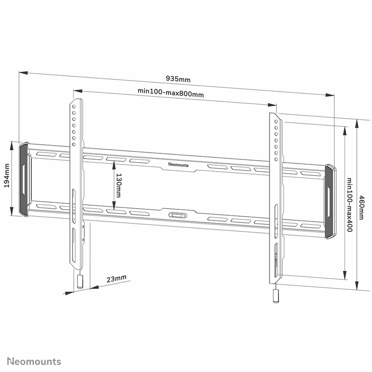 TV Mount Neomounts WL30-550BL18 43″ 86″ 70 Kg