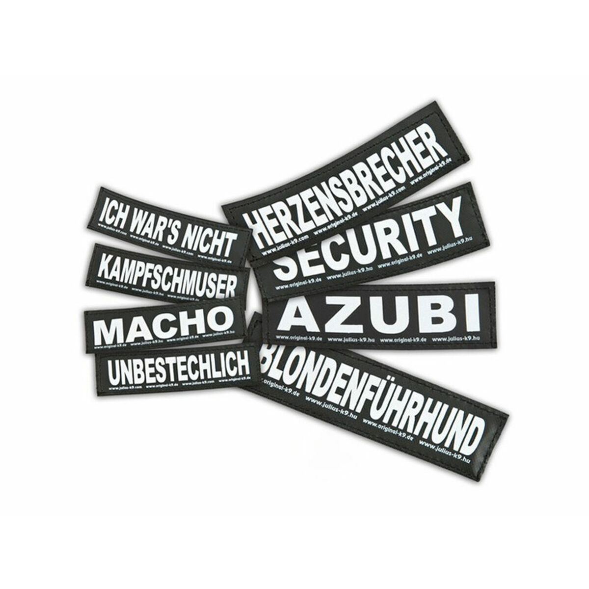 Harness tags Julius K9 GIFTZWERG S White Black