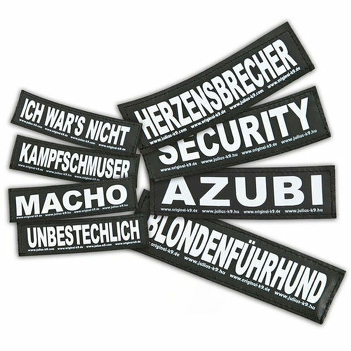 Harness tags Julius K9 GIFTZWERG S White Black
