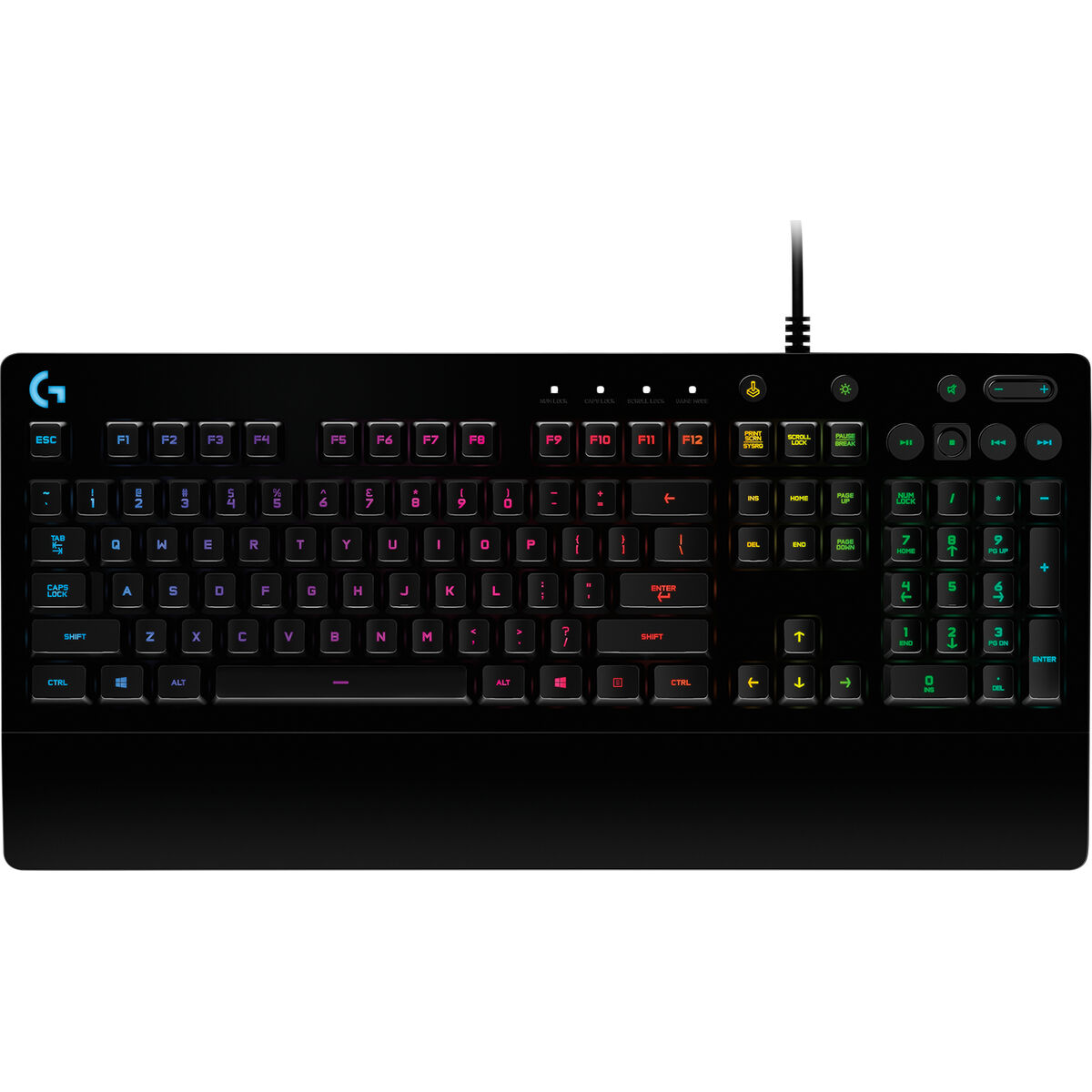 Gaming Keyboard Logitech G213 Black Spanish Qwerty QWERTY Qwerty Portuguese Gaming Keyboard Logitech G213 Black Spanish Qwerty QWERTY Qwerty Portuguese