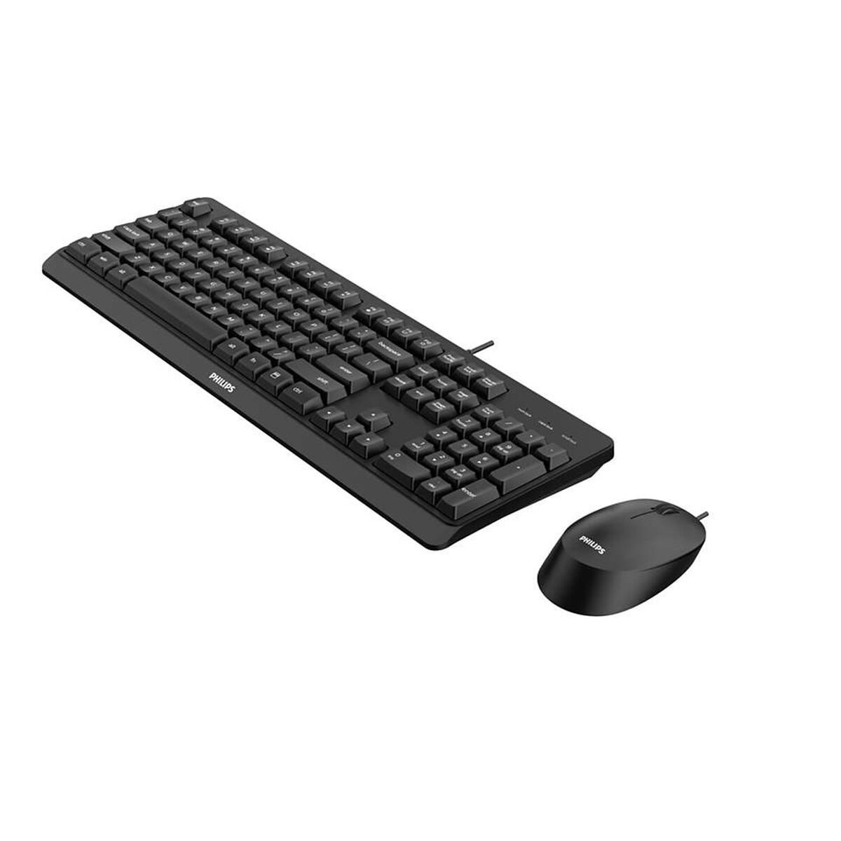 Keyboard and Mouse Philips SPT6207BL/16 Spanish Qwerty Keyboard and Mouse Philips SPT6207BL/16 Spanish Qwerty