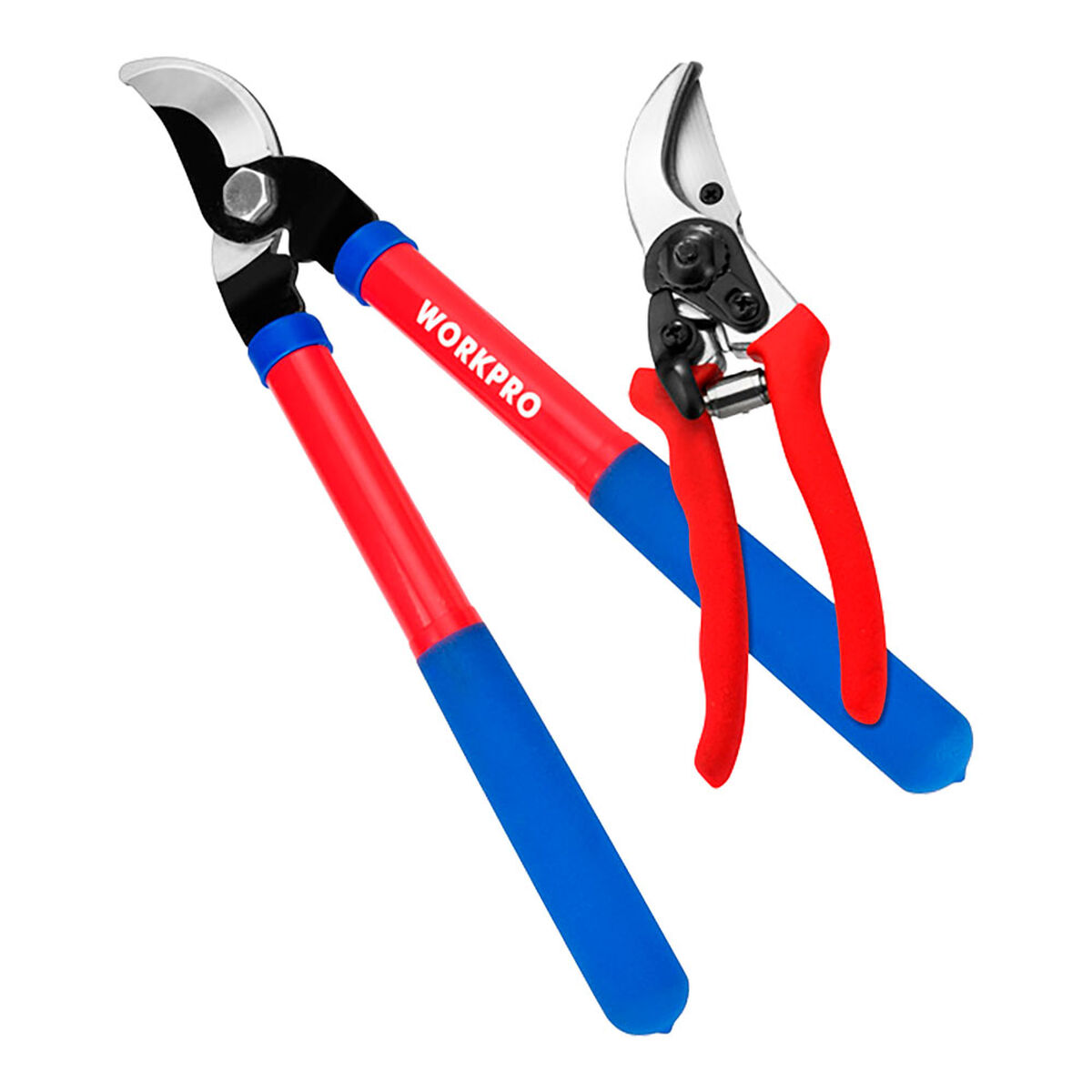 Two-handed pruning shears Workpro 20 mm Bypass 16 mm 2 Pieces Two-handed pruning shears Workpro 20 mm Bypass 16 mm 2 Pieces