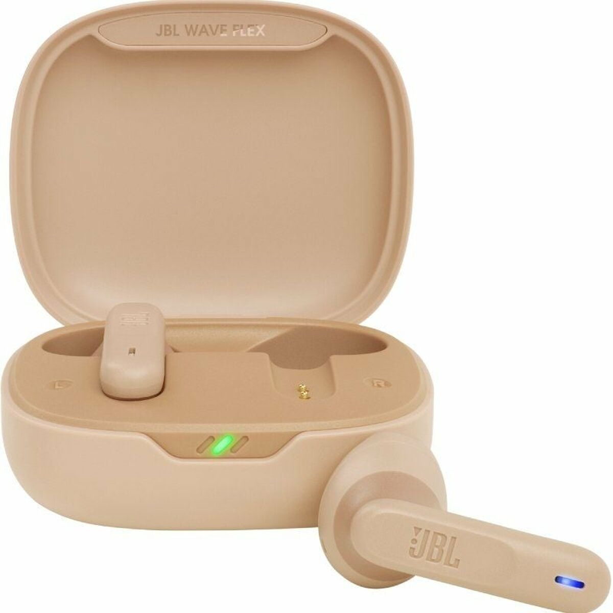 Wireless Earphones with Charging Case JBL Wave Flex Beige Wireless Earphones with Charging Case JBL Wave Flex Beige
