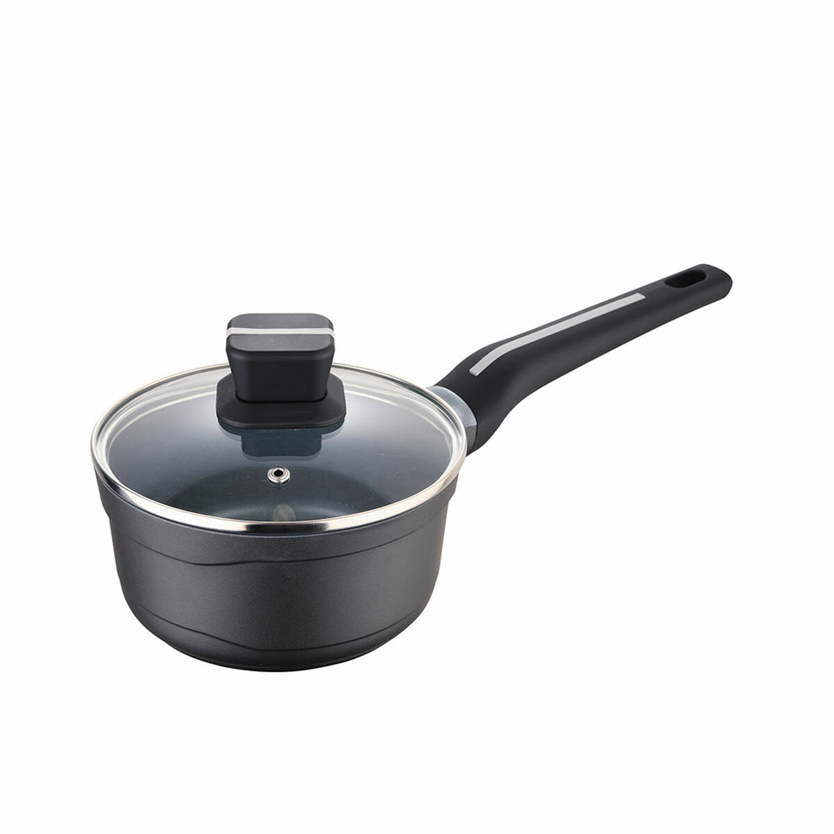 Saucepan with Lid San Ignacio Bistro SG6424 Matte back Cast aluminium 1,3 L Saucepan with Lid San Ignacio Bistro SG6424 Matte back Cast aluminium 1,3 L