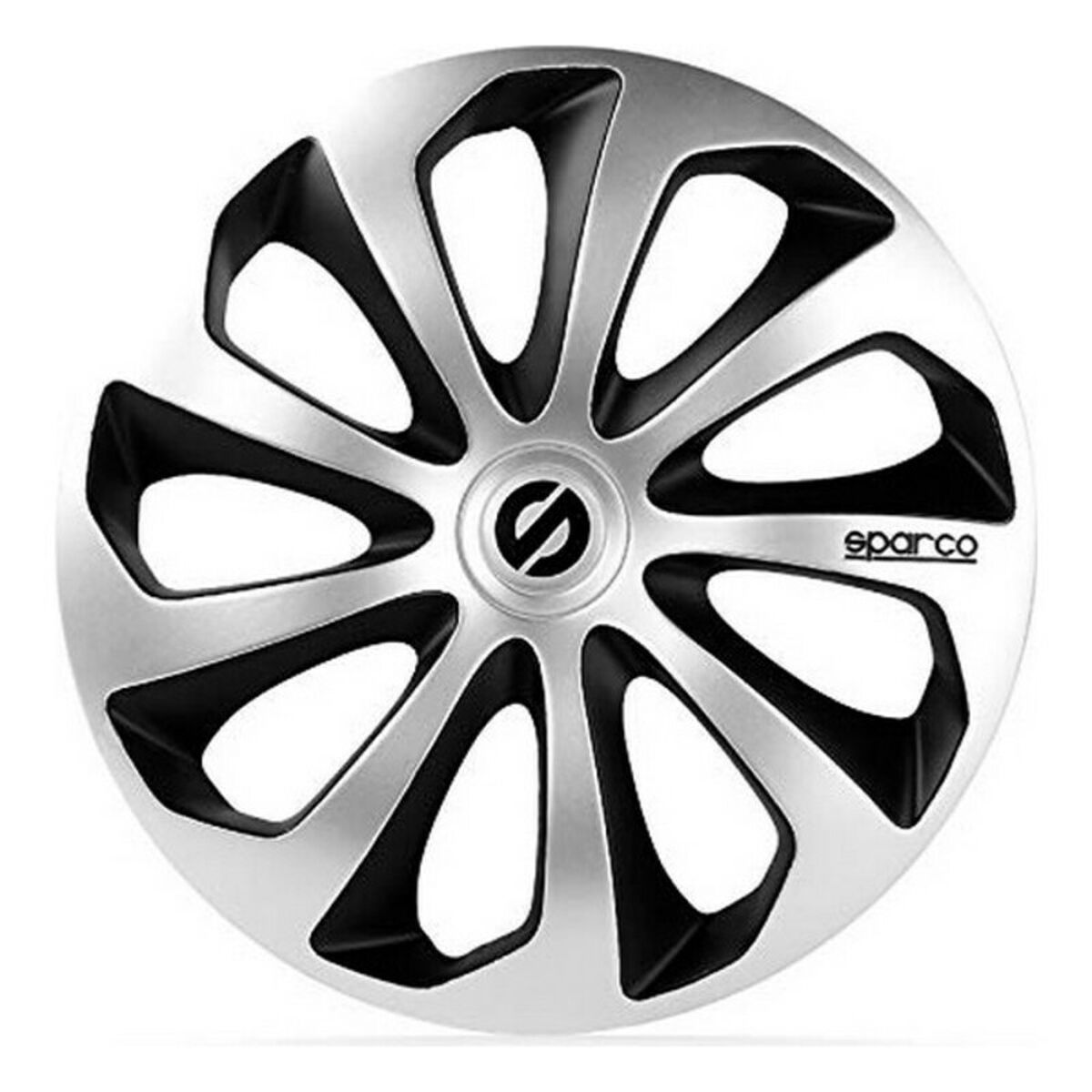 Hubcap Sparco SPC1573SVBK Silver Black 15″ Black/Silver