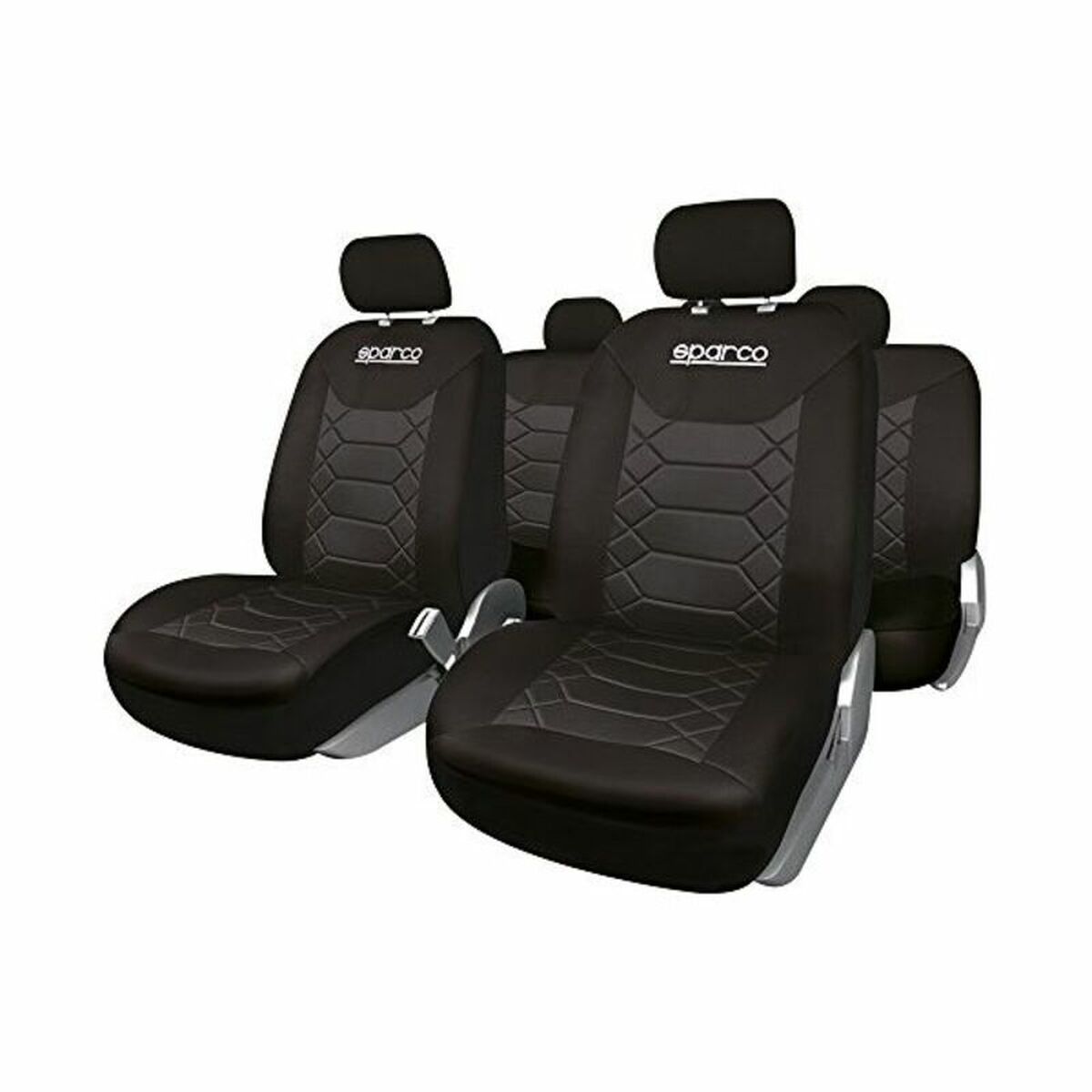 Car Seat Covers Sparco Black (11 pcs) Car Seat Covers Sparco Black (11 pcs)
