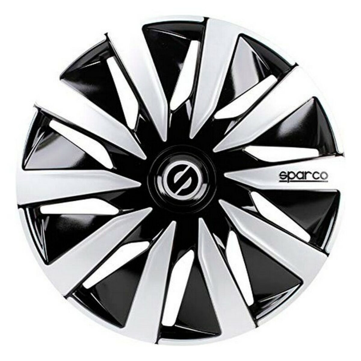 Hubcap Sparco SPC1491BKSV Silver Black 14″ Black/Silver