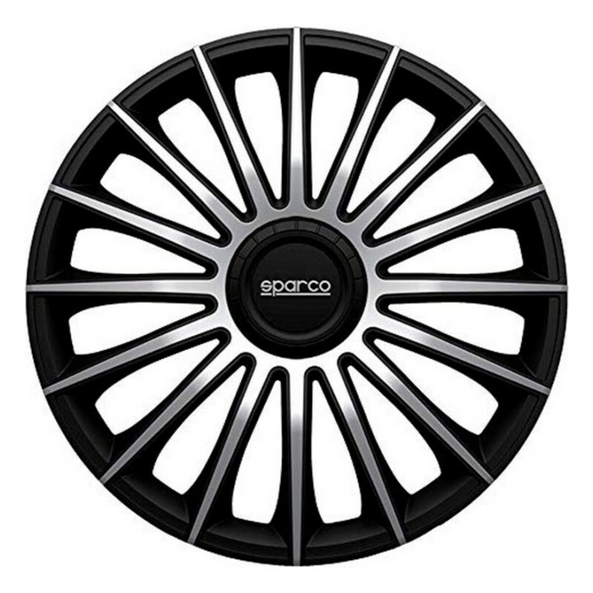 Hubcap Sparco Torino CS5 Black Silver 15″ (4 uds) Hubcap Sparco Torino CS5 Black Silver 15″ (4 uds)