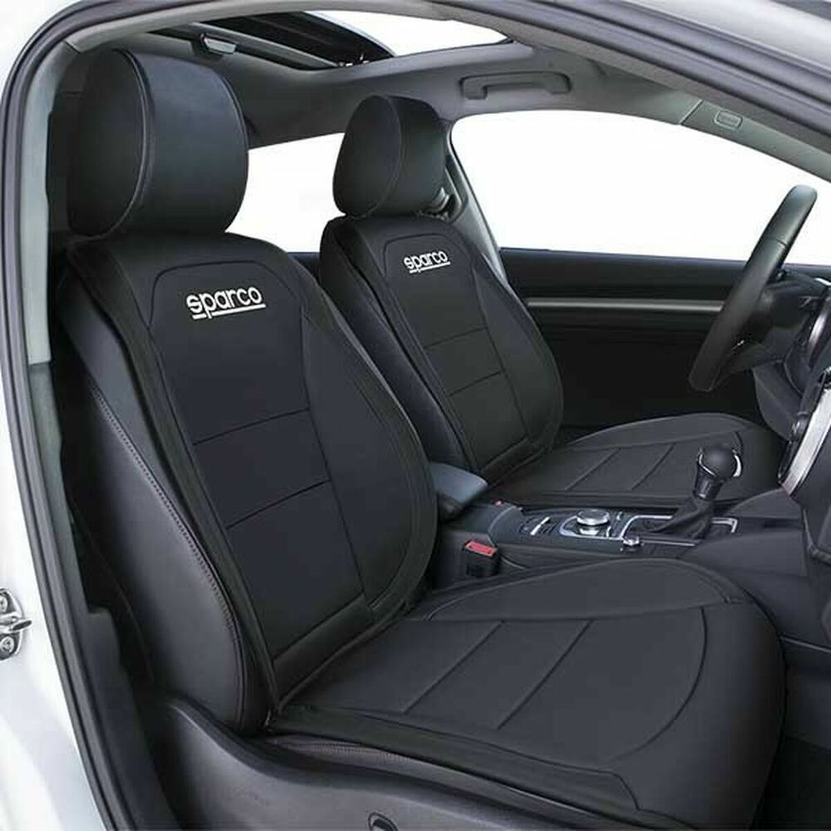 Seat cover Sparco SPCS424BK Black 1 Unit Seat cover Sparco SPCS424BK Black 1 Unit