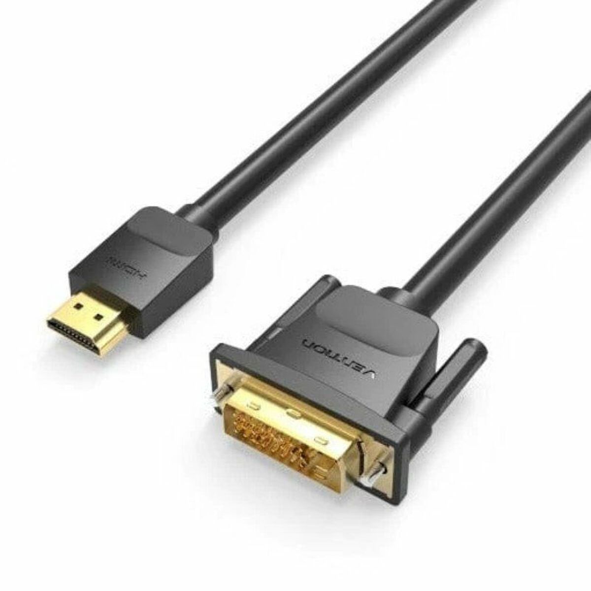 DVI to HDMI Adapter Vention ABFBF Black 1 m DVI to HDMI Adapter Vention ABFBF Black 1 m