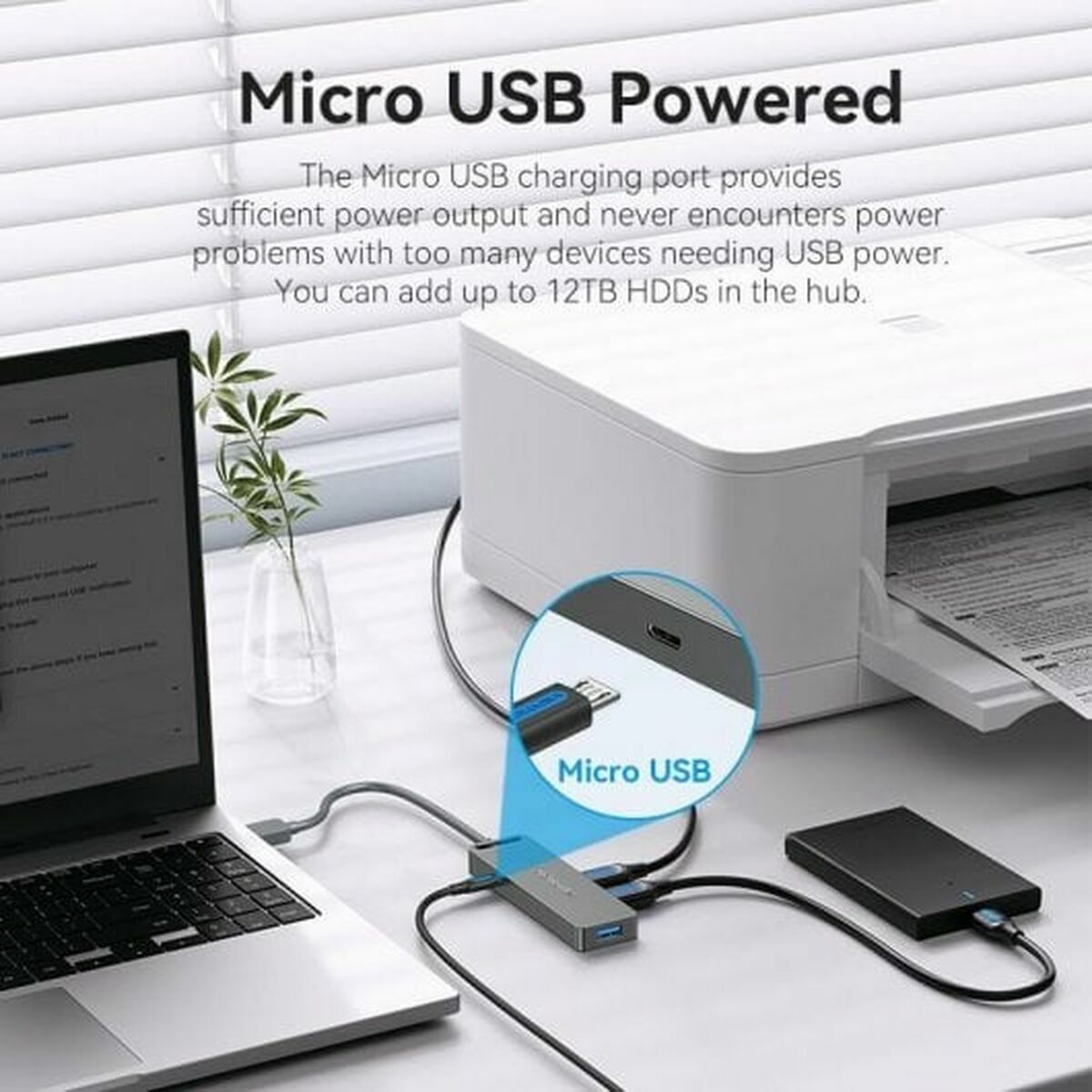 USB Hub Vention CHLBB Black