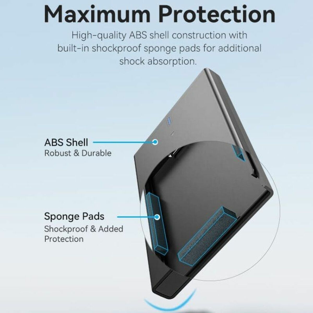 External Hard Drive Vention KPBB0 Black