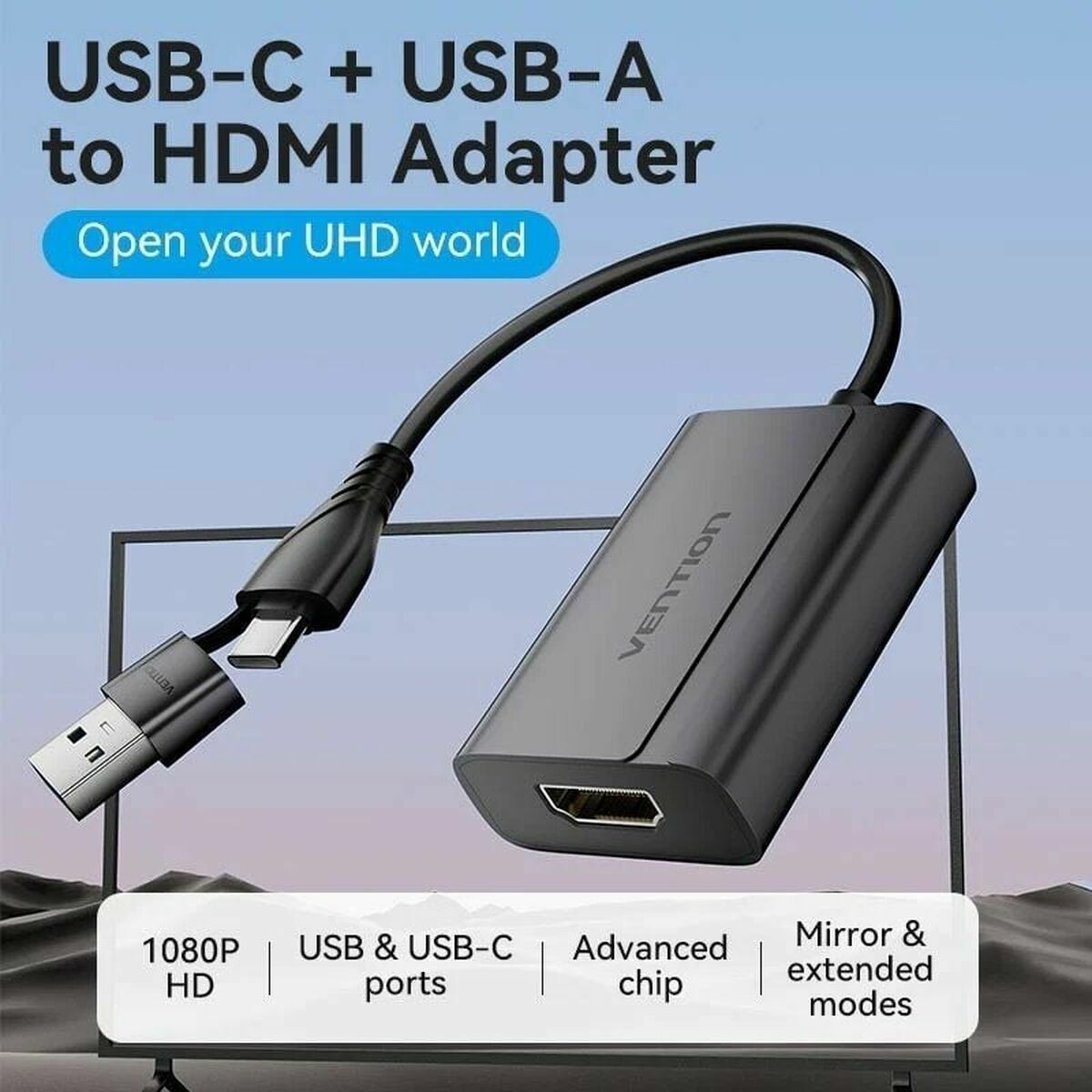 USB-C to HDMI Adapter Vention 0CABL 15 cm