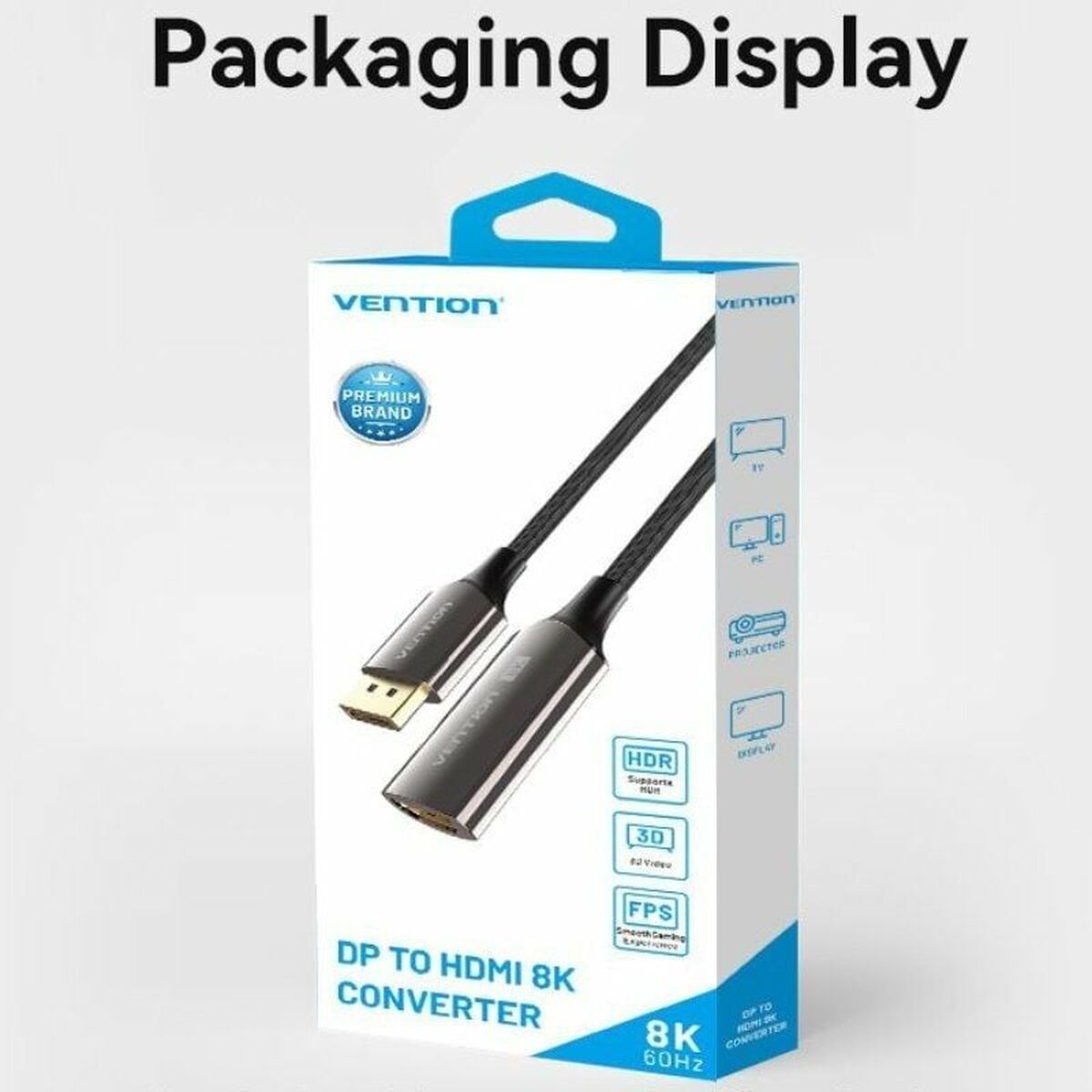 DisplayPort to HDMI Cable Vention HFNBC Black