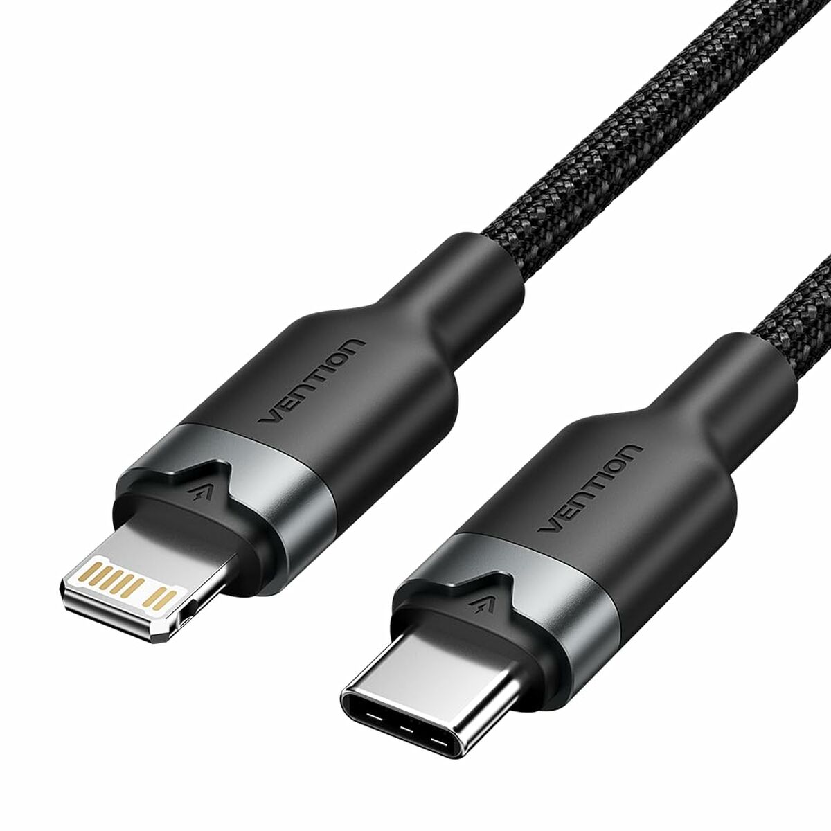 USB-C to Lightning Cable Vention CABLECABL Black Aluminium