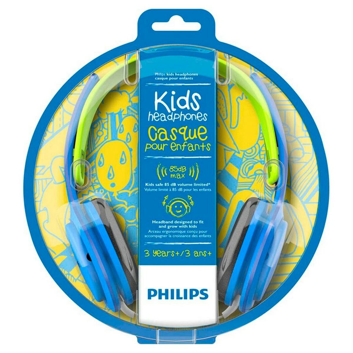 Headphones with Headband Philips SHK2000BL (3.5 mm) Blue With cable For boys