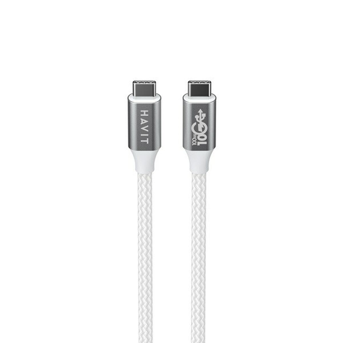 USB-C to USB-C Cable Havit CB6290 White Grey 1 m