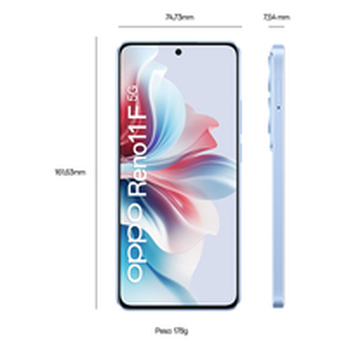 Smartphone Oppo RENO 11F 6,7″ 8 GB RAM 256 GB Blue 5000 mAh