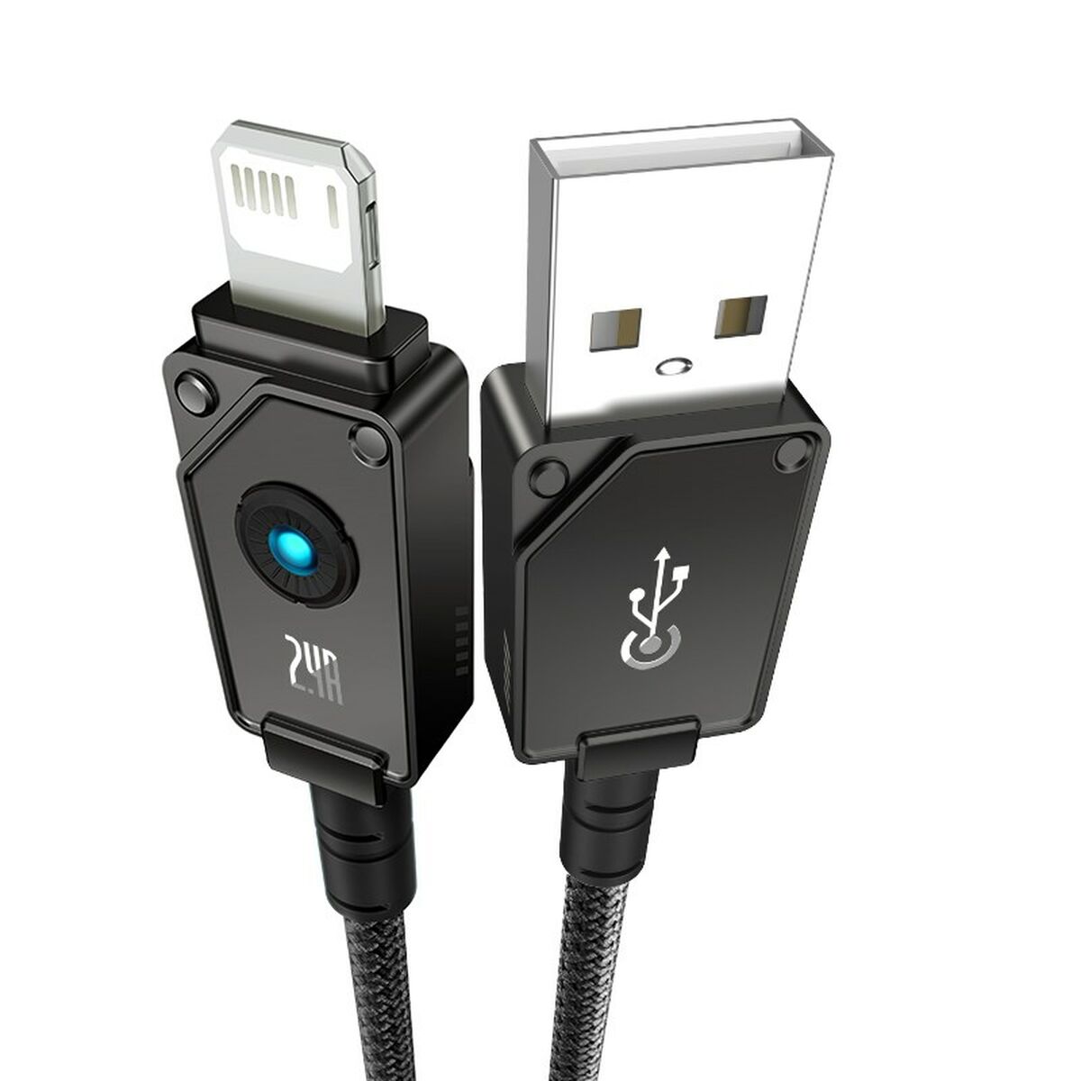 USB to Lightning Cable Baseus P10355802111-00 Black 1 m