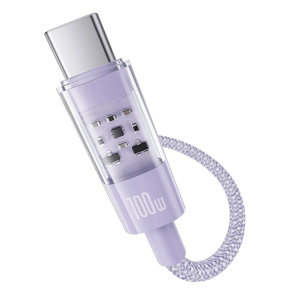 USB A to USB-C Cable Baseus P10373002511-00 Purple 1 m