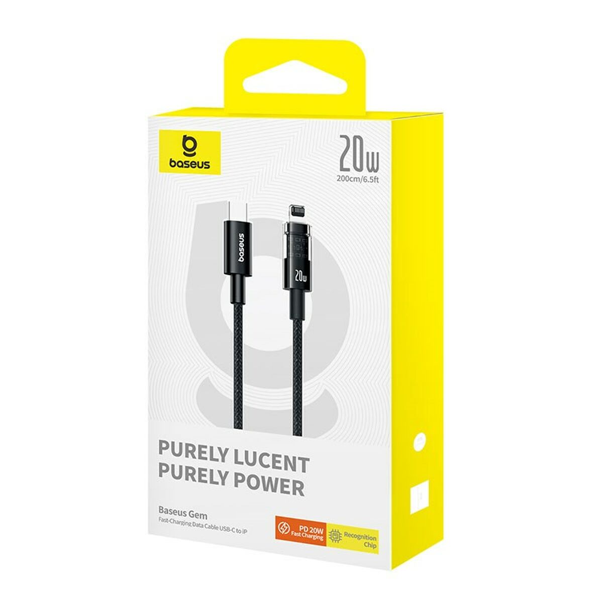 USB-C to Lightning Cable Baseus P10373001111-01 Black 2 m