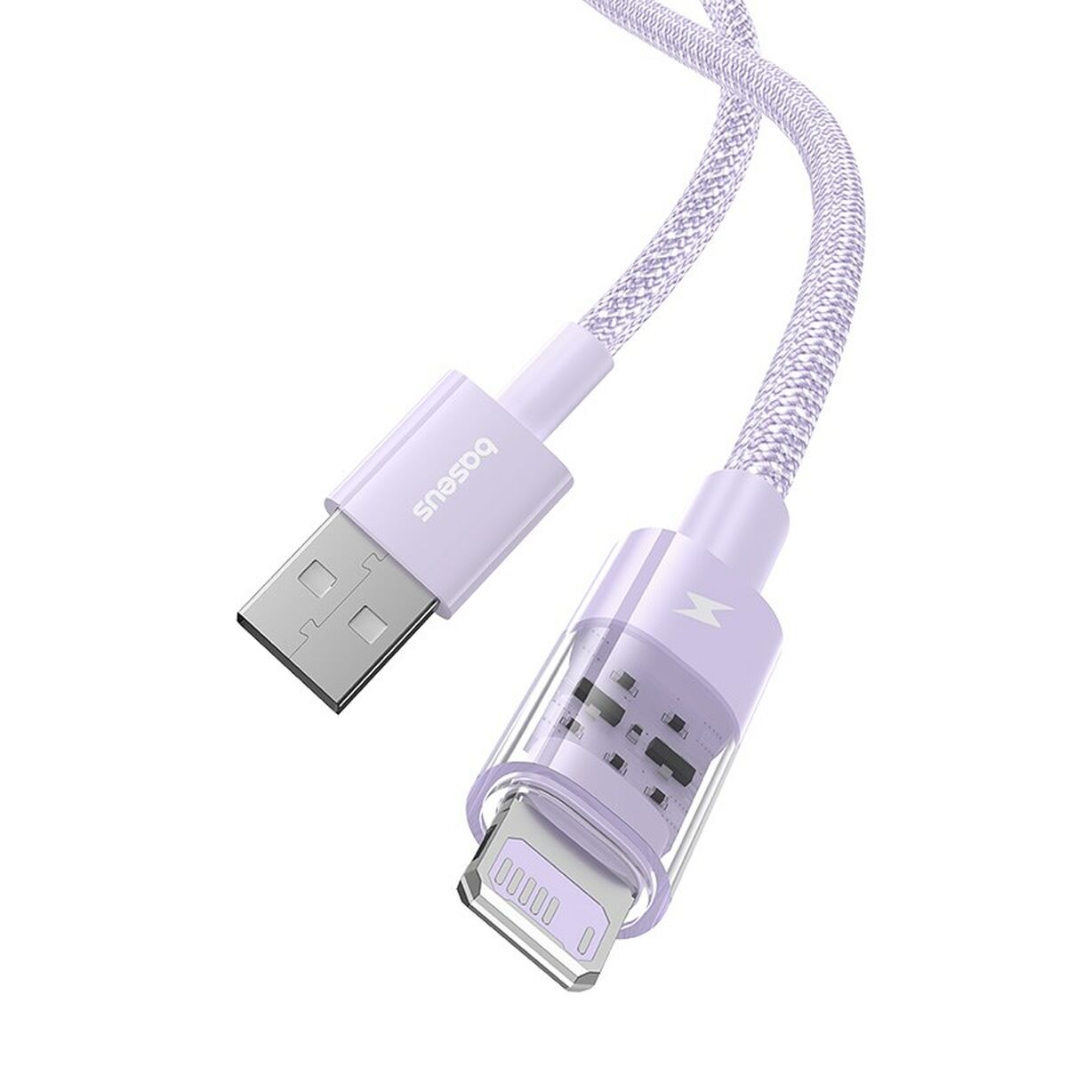 USB to Lightning Cable Baseus P10373003511-00 Purple 1 m