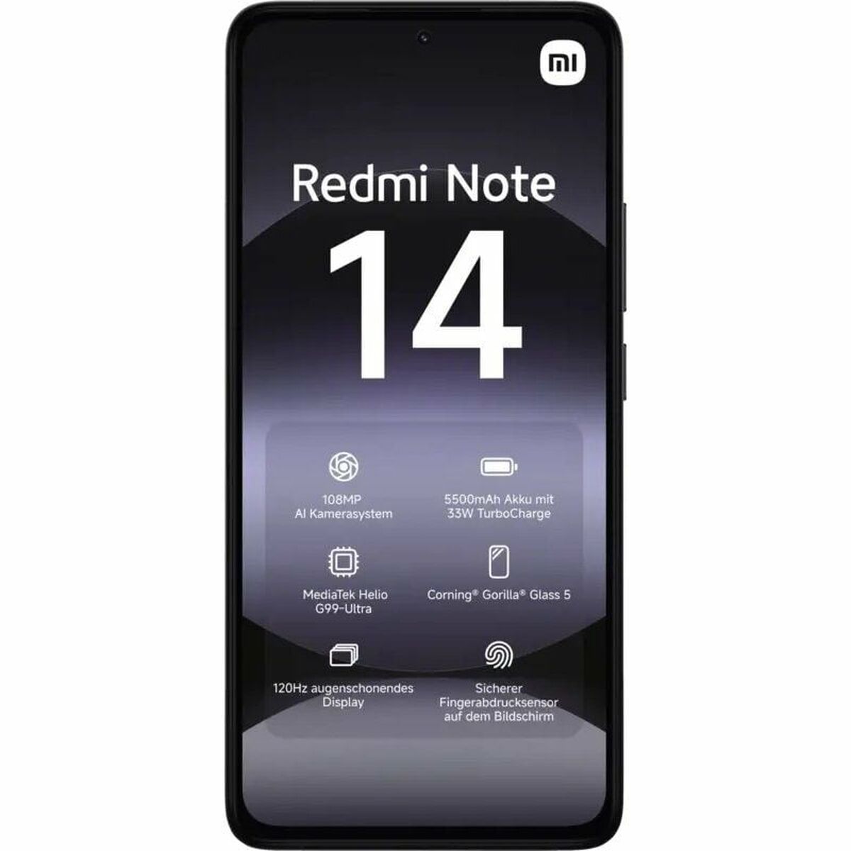 Smartphone Xiaomi Redmi Note 14 Octa Core 6 GB RAM 128 GB Black 6,67″