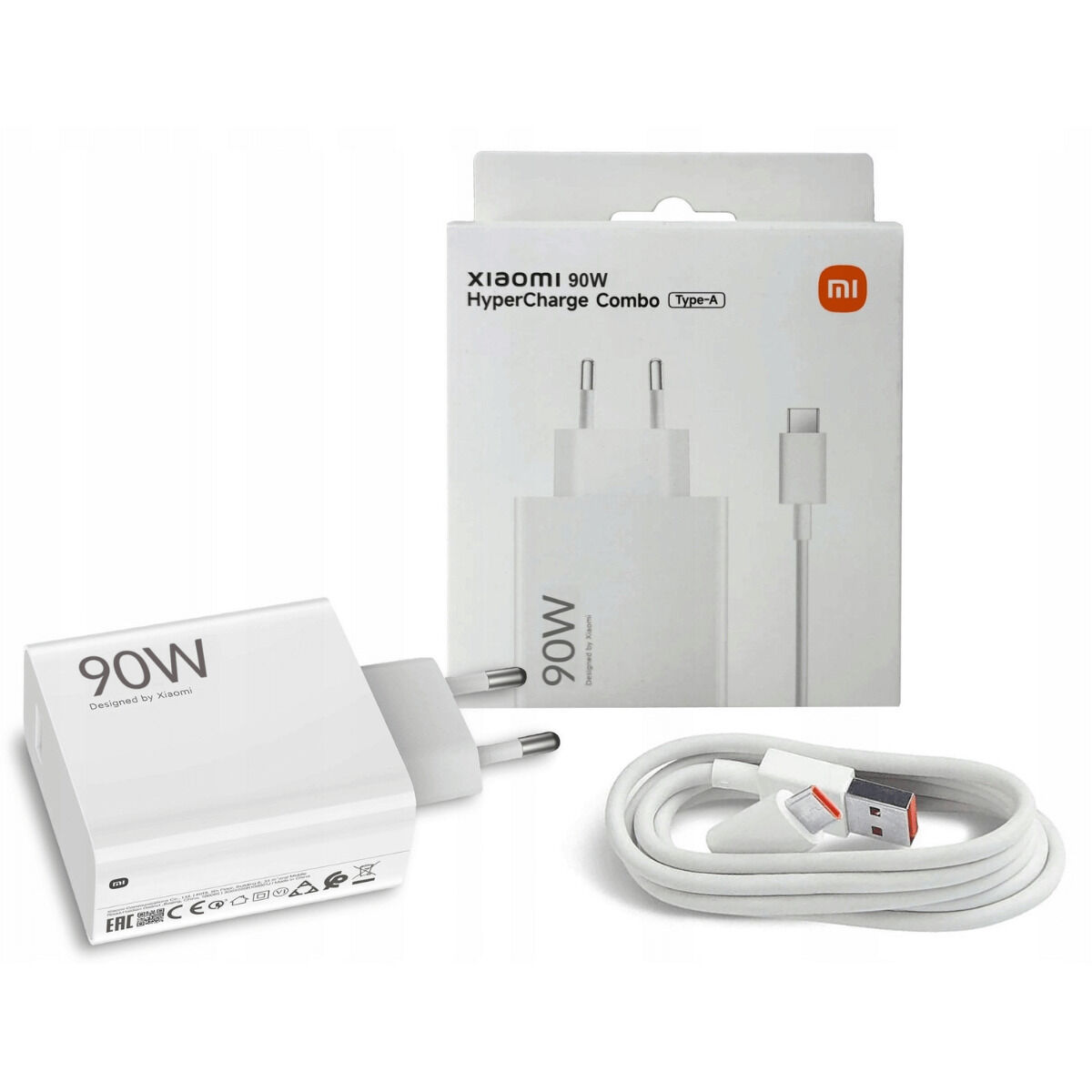 Wall Charger + USB A to USB-C Cable Xiaomi MDY-15-EK 90 W