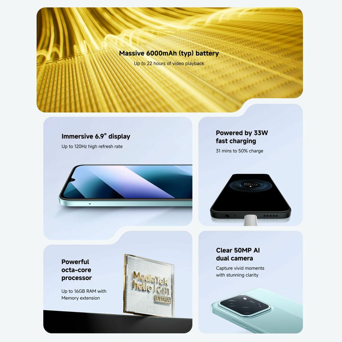 Smartphone Xiaomi 25078PC3EE 6,9″ Octa Core 8 GB RAM 256 GB Black