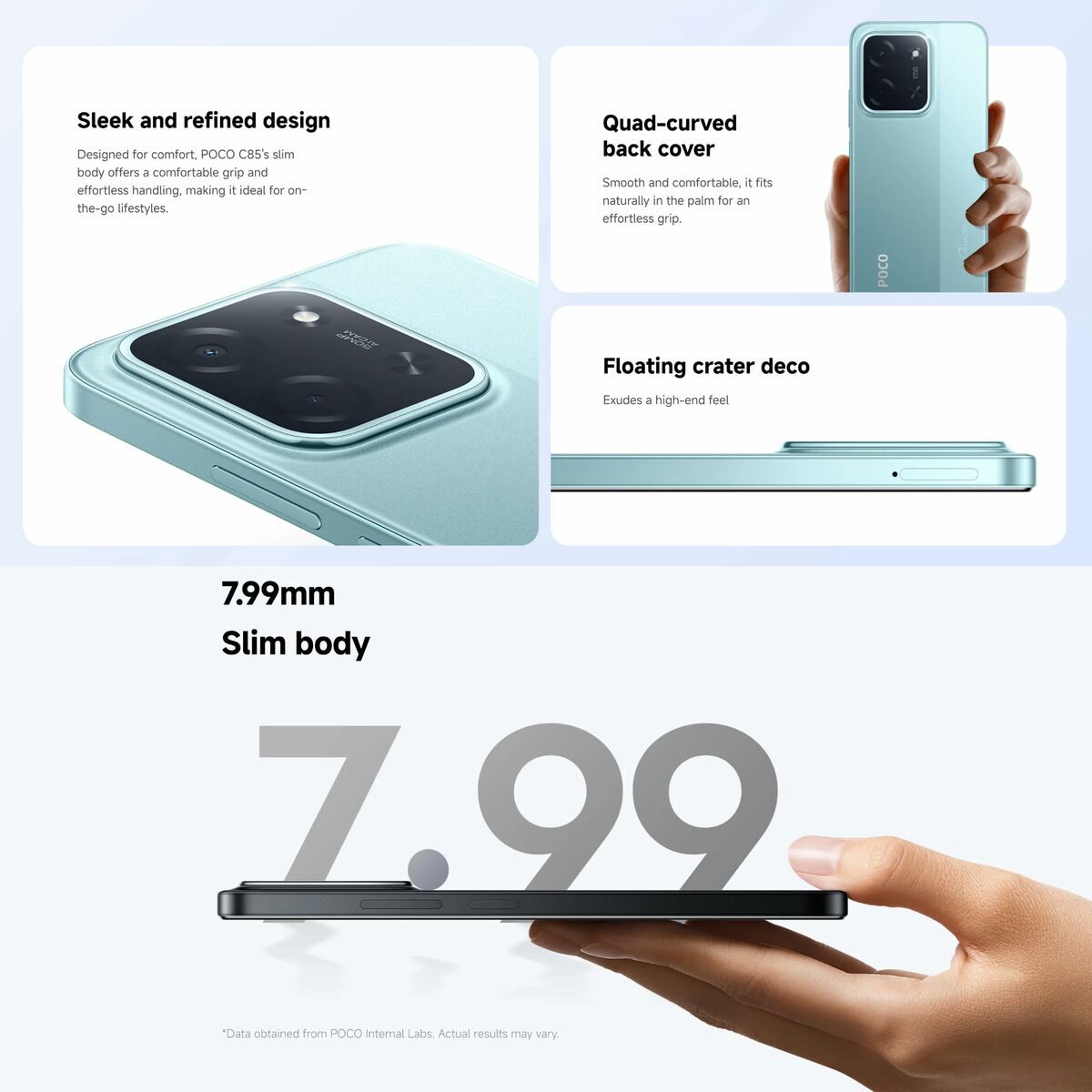 Smartphone Poco C85 6,9″ Octa Core 6 GB RAM 128 GB Green
