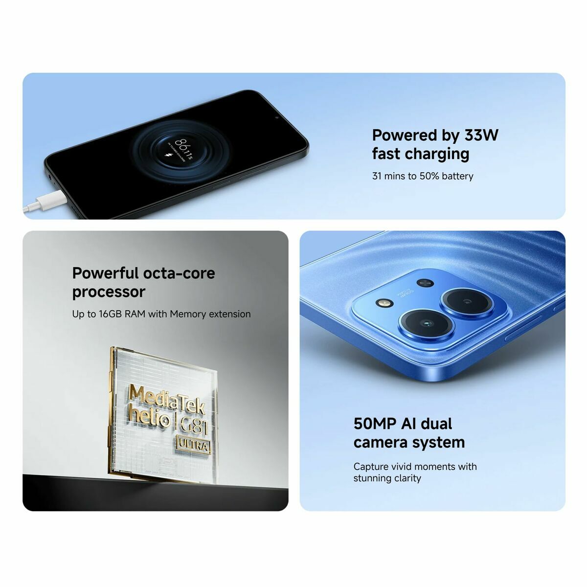 Smartphone Xiaomi Redmi 15C 6,9″ Octa Core 4 GB RAM 256 GB Orange