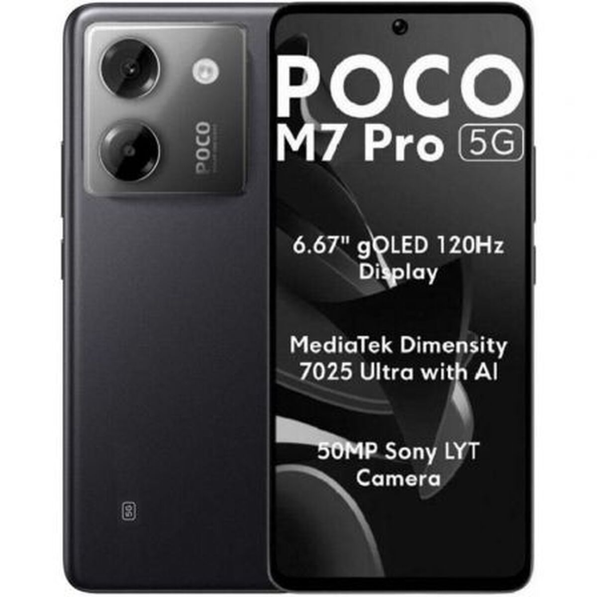 Smartphone Xiaomi POCO M7P 5G 8-256 BK 6,67″ Octa Core 8 GB RAM 256 GB Black