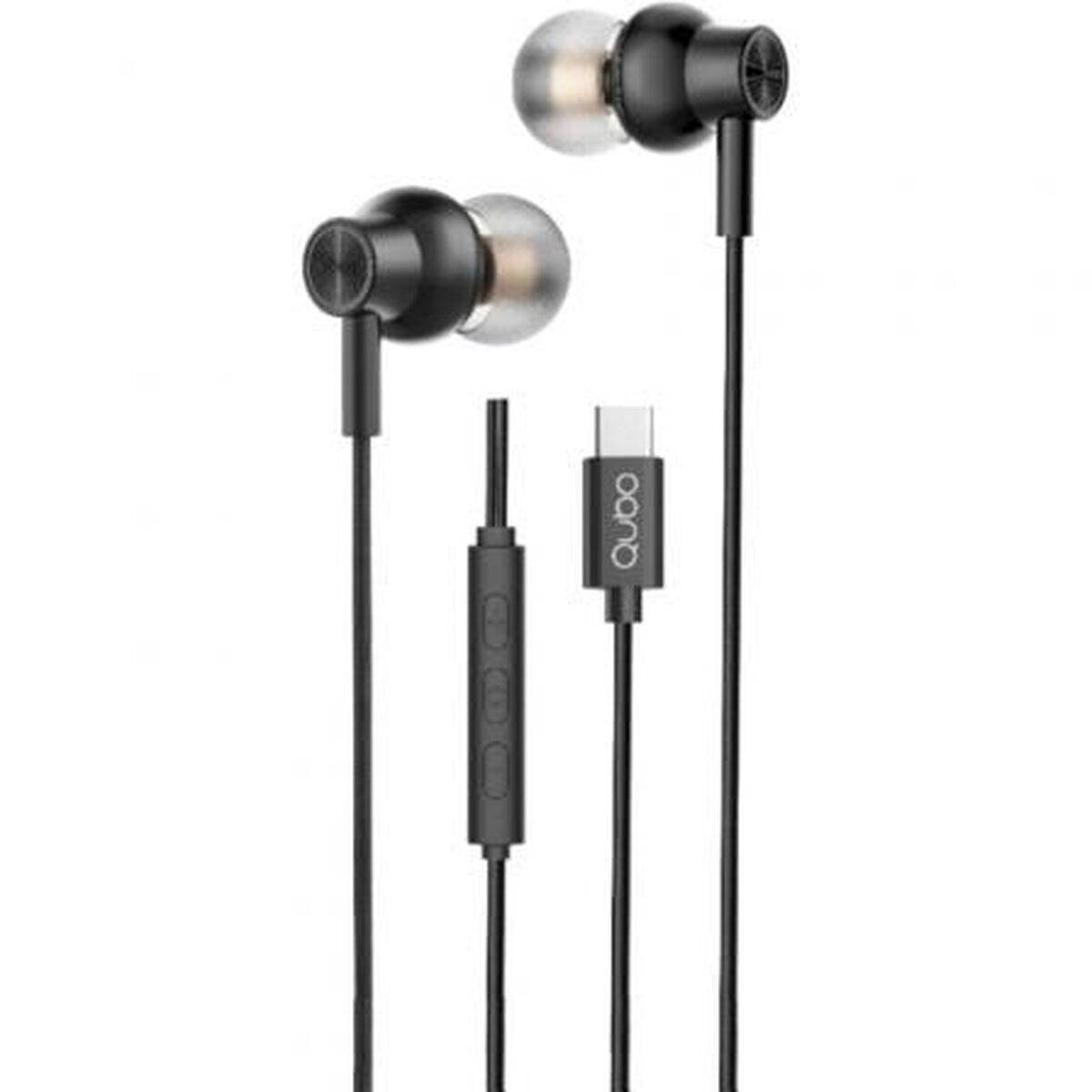Headphones Qubo AU-300C BK Black Headphones Qubo AU-300C BK Black