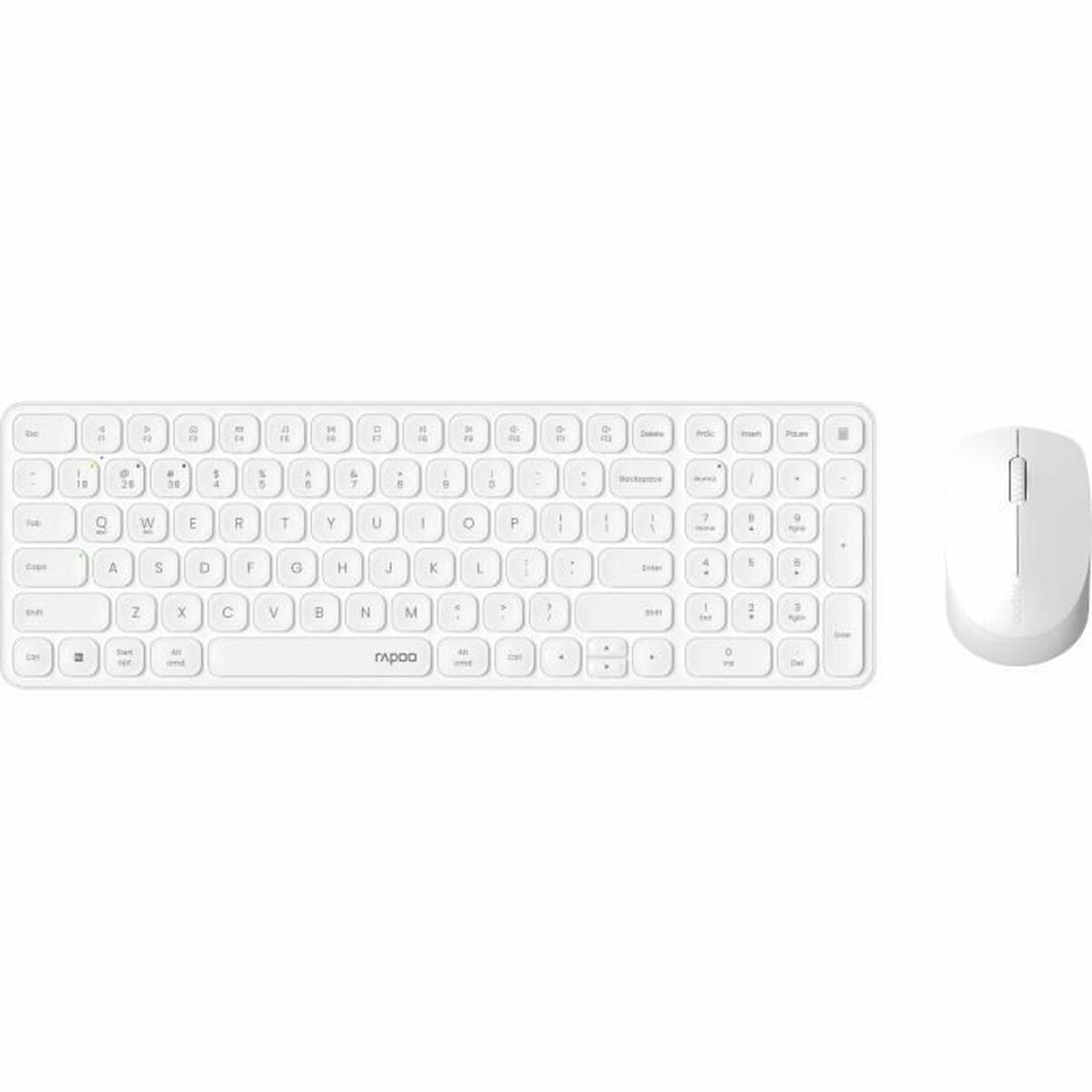 Keyboard and Mouse Rapoo 9310M White AZERTY Keyboard and Mouse Rapoo 9310M White AZERTY
