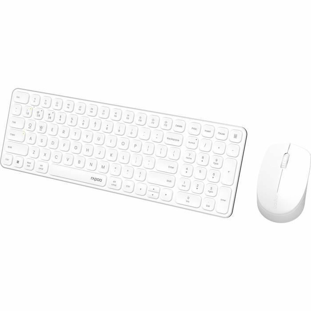 Keyboard and Mouse Rapoo 9310M White AZERTY