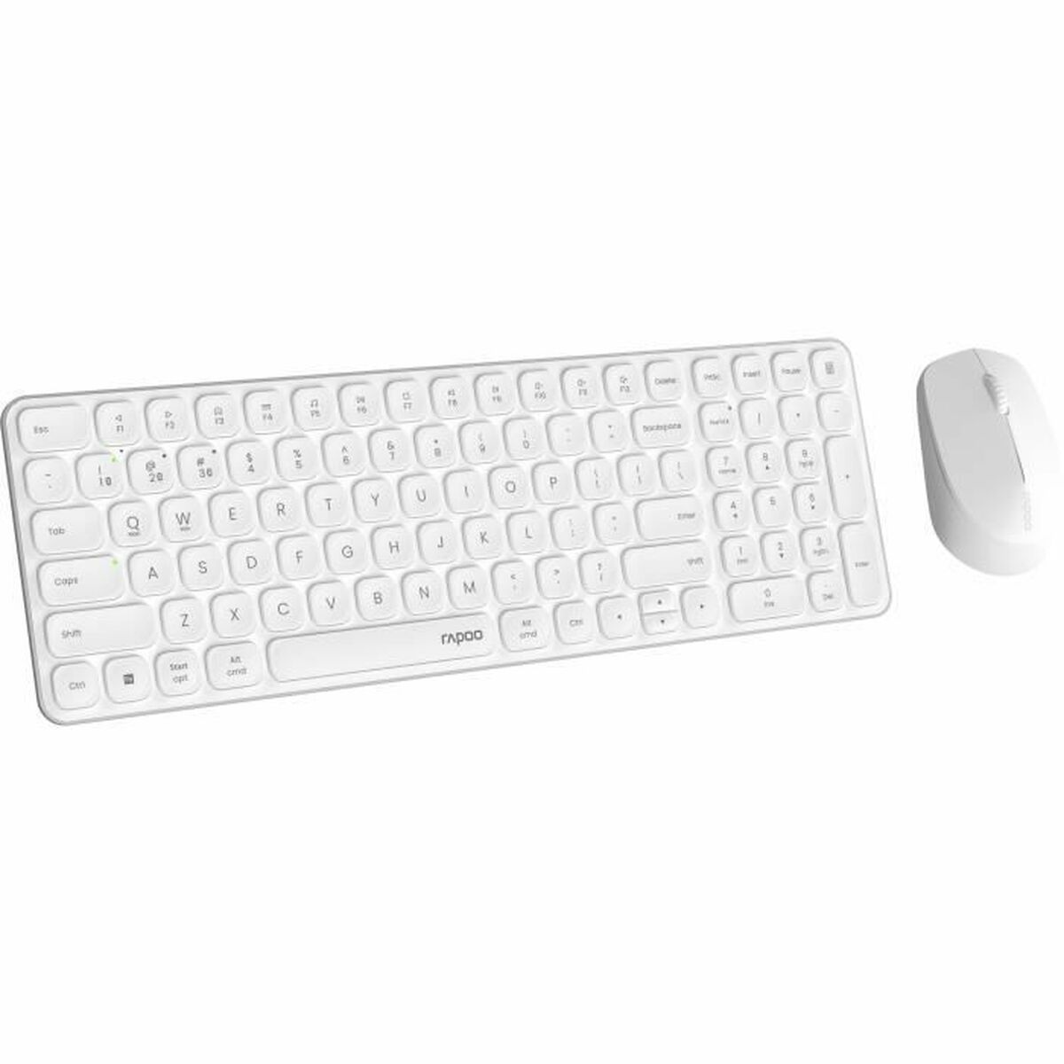 Keyboard and Mouse Rapoo 9310M White AZERTY