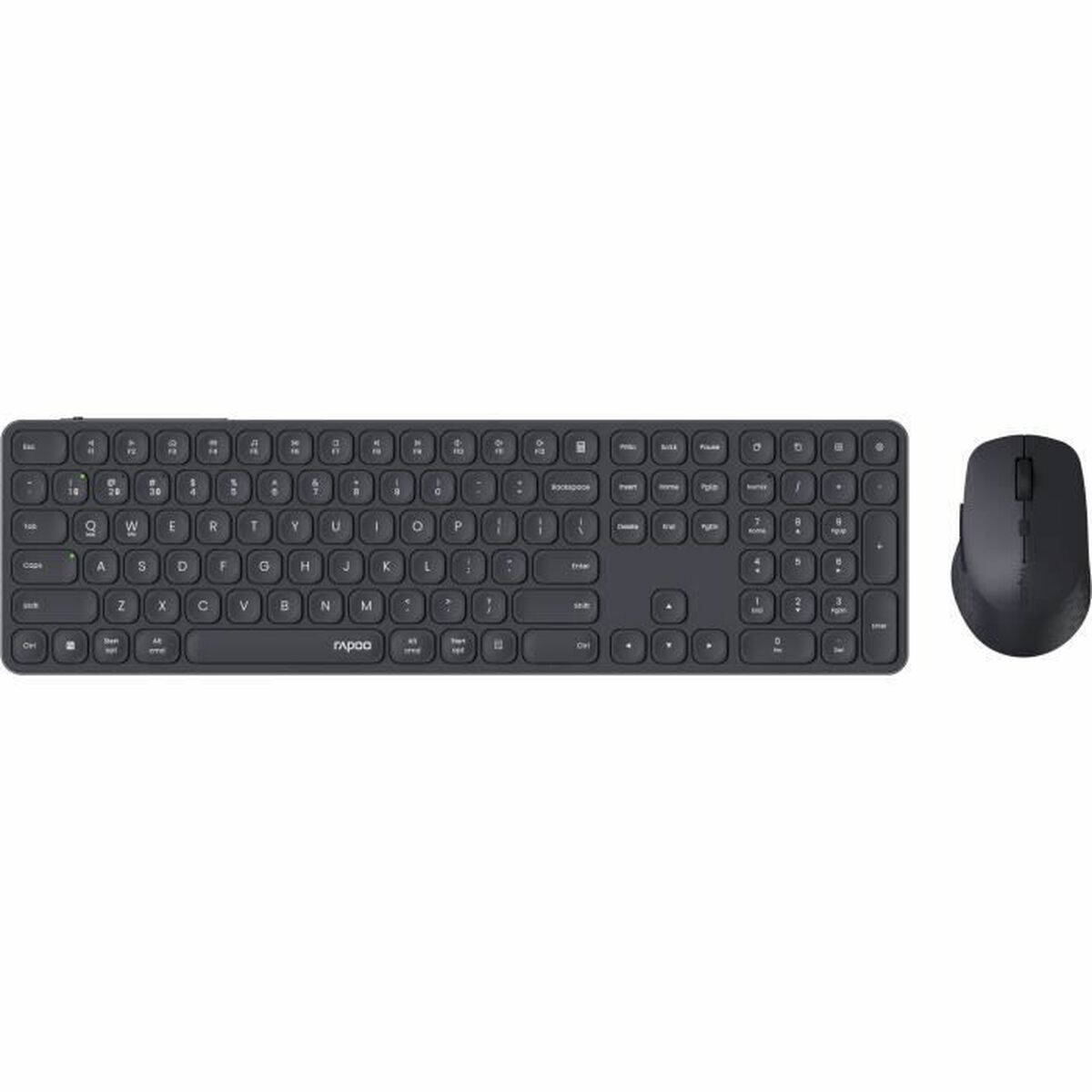 Keyboard and Mouse Rapoo 9810M Grey AZERTY Keyboard and Mouse Rapoo 9810M Grey AZERTY