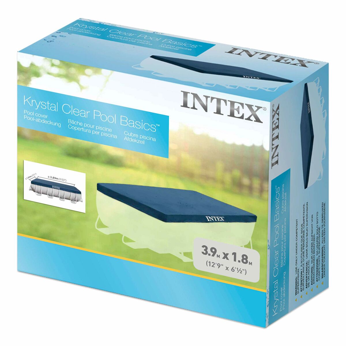 Swimming Pool Cover Intex 28037 4 x 2 m Blue Navy Blue